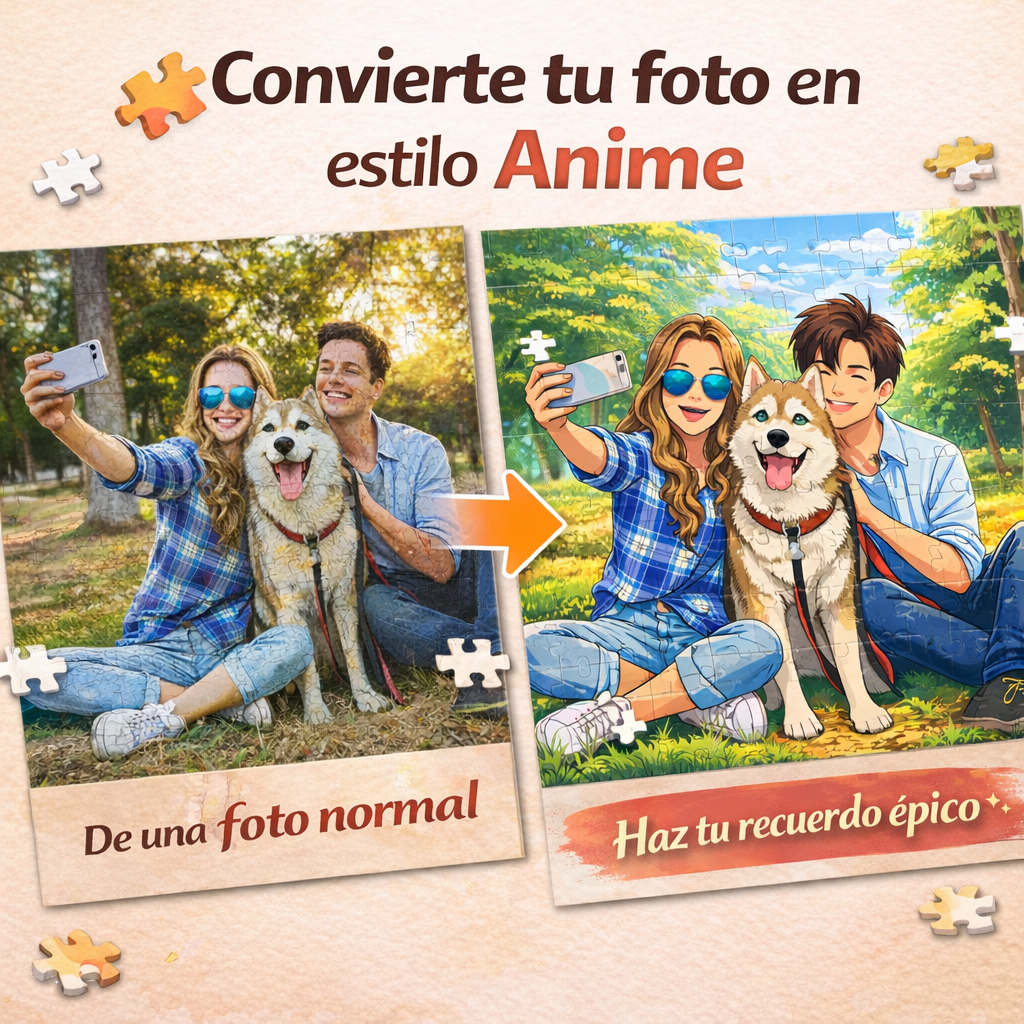 Tu Foto en Anime - Puzzle Personalizado