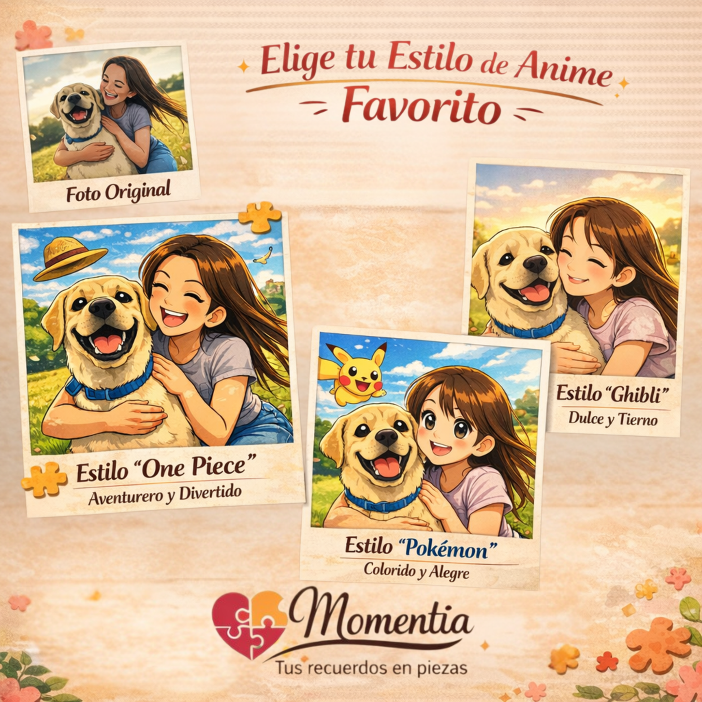 Tu Foto en Anime - Puzzle Personalizado